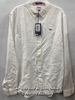 *GENTS NEW TOMMY JEANS WHITE SHIRT - XL