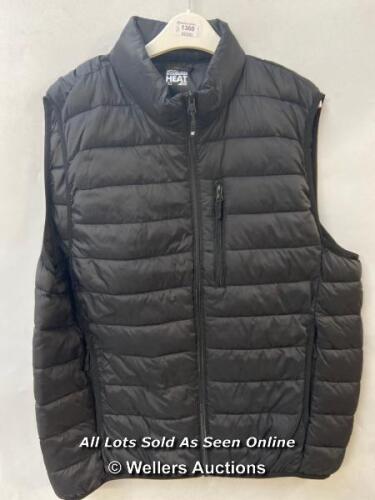 *GENTS NEW WITHOUT TAG 32 DEGREES HEAT BLACK GILLET - L