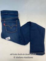 CHILDRENS NEW WITHOUT TAG LEVI'S DARK BLUE PULL ON JEGGINGS - AGE 8