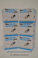 6X NEW - FLIES WITH MORE INTERESTING LIVES GAMES