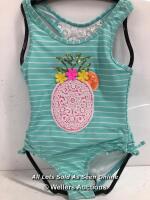 CHILDRENS NEW FLAPDOODLE PINEAPPLE SWIM SUIT - AGE 5