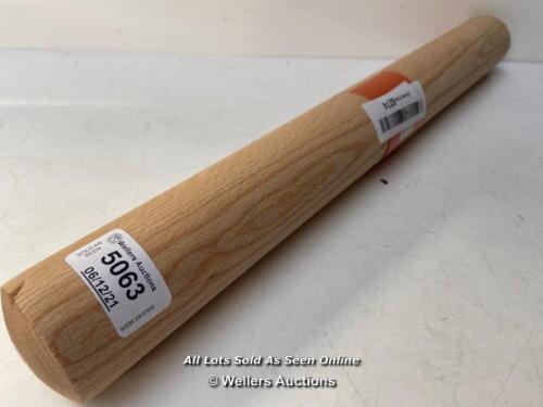 *T&G 23 PROFESSIONAL SOLID ROLLING PIN IN FSC CERTIFIED BEECH, 45 X 5 CM / NEW [3001]