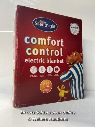 *SILENTNIGHT COMFORT CONTROL ELECTRIC BLANKET - DOUBLE / APPEARS NEW [3001]