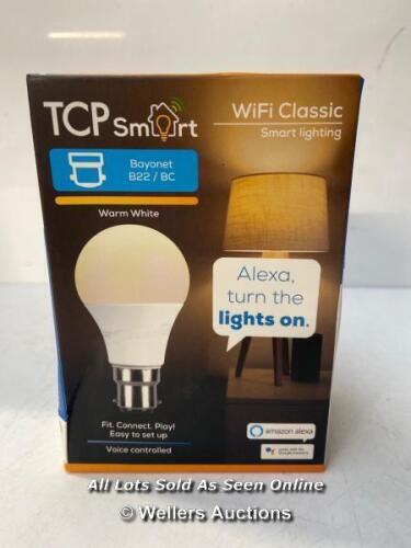 *TCP SMART WI-FI LED CLASSIC LIGHTBULB B22 WARM WHITE DIMMABLE [3001]