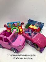 JOB LOT OF PEPPA PIG AND SPARKLY GIRL TOYS / PART DAMAGED