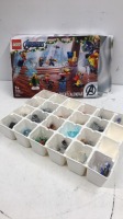 *LEGO MARVEL ADVENT CALENDAR - 76196 / APPEARS NEW, OPEN BOX (MISSING TWO INNER BAGS) [3007]