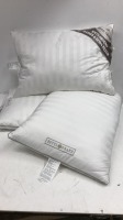 *3X HOTEL GRAND DOWN ROLL PILLOWS / APPEARS NEW [3007]