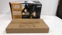 *48FT HEAVY DUTY LED STRING LIGHT SET / APPEARS NEW & UN-USED (DAMAGED BOX) [3007]