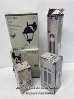 *5X ASSORTED BLOOMA OUTDOOR LIGHTS / UNTESTED CUSTOMER RETURN