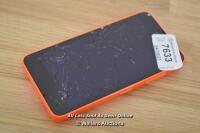 *NOKIA LUMIA 635 / RM-974 - SCREEN DAMAGED / UK BLACKLISTED / IMEI: 353652061121308 / POWERS UP NOT FULLY TESTED FOR ALL FUNCTIONS [57-04/10]
