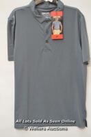 *GENTS NEW KIRKLAND SIGNATURE PERFORMANCE POLO SHIRT WITH 4-WAY STRETCH FABRIC - M