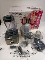 *KENWOOD FDM312SS MULTI PRO COMPACT FOOD PROCESSOR / POWERS UP, NOT FULLY TESTED FOR FUNCTIONALITY [2971]