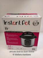 *INSTANT POT DUO 9-IN-1 MULTI COOKER / OR LITTLE IF ANY USE / APPEARS TO BE NEW - OPENED BOX [2971]