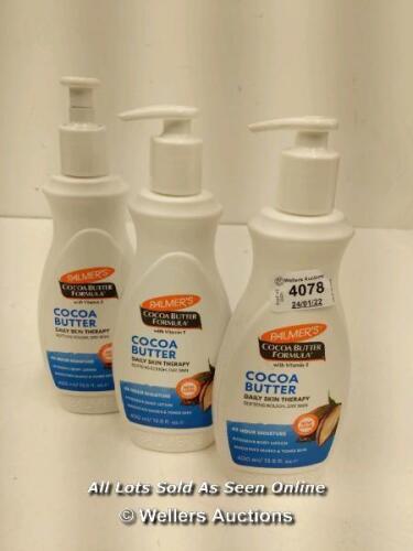 *3X PALMERS COCOA BUTTER 400ML