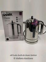 *DUALIT CLASSIC KETTLE / POWERS UP WITH SIGNS OF USE [3026]