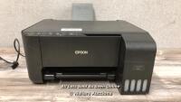 *EPSON ECO-TANK PRINTER / POWERS UP / WITHOUT BOX OR POWER CABLE / WITHOUT INK