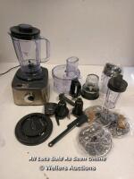 *KENWOOD FDM312SS MULTI PRO COMPACT FOOD PROCESSOR / POWERS UP, NOT FULLY TESTED FOR FUNCTIONALITY [2971]