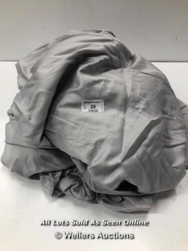 *2 GREY FITTED SHEETS DOUBLE