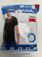 *GENTS NEW 32 DEGREES COOL WHITE T-SHIRT - 3 PACK - M