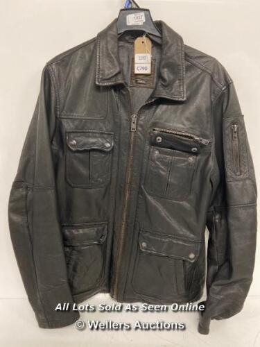 *PRE-OWNED: RIVER ISLAND BLACK JACKET SIZE: M [180-03/02]