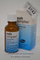 *SAB SIMPLEX DROPS - COLIC BABY, BLOATING, STOMACH ACHES WIND/GRIPING 30 ML [LQD214]