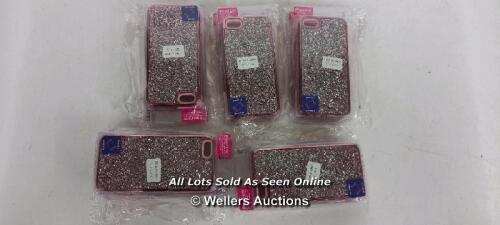 5X NEW TWIN PACK CLAIERS I PHONE CASE FOR 5/5S (PINK GLITTER)