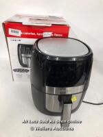 *GOURMIA 5.7L DIGITAL AIR FRYER WITH 12 ONE TOUCH COOKING FUNCTIONS / NO POWER /USED