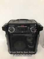 *ION BLOCK ROCKER SPORT BLUETOOTH SPEAKER / NO POWER CABLE UNTESTED/DAMAGED SEE IMAGES