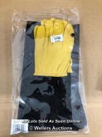 NEW GENTS GOLD LEAF TOUGH TOUCH GARDENING GLOVES