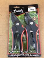 NEW WILKINSONS SWORD BYPASS AND ANVIL PRUNER SET