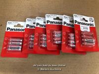 X6 NEW PACKS OF PANASONIC AAA BATTERIES